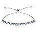 GemStar USA Sterling Silver 3mm Tanzanite Round-cut Chain Adjustable Pull-String Bolo Slider Tennis Bracelet for Women