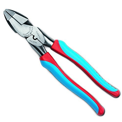 369CRFTCB 9,5 pulgadas Lineman alicates Hi-apalancamiento con Code Blue Comfort Grips