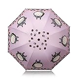 FinexÂ­Â­ Fully Auto Open/Close Umbrella Totoro - Windproof - UltraSlim, Compact For Easy Carrying (Purple)