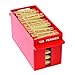 MMF Industries Porta-Count Extra-Capacity Rolled Coin Penny Storage Tray, 25 Dollar Capacity, Red (212070107)