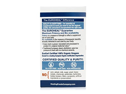 image for Healing Foods Company 100% Organic Wild Oregano Oil in Capsules - Cand