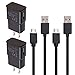 2 Pack Chargers Data Cables Compatible with Samsung Galaxy J3 Series, Compatible with Galaxy J3 Eclipse/J3 V/Emerge/Luna Pro/Mission, Compatible with HTC One M8 USB Cords Data Transferring Sync