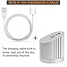 Charger Dock/Stand Compatible with Apple Pencil Built-in 5FT Charging Cable (Hold Your Apple Pen & Apple Penci Cap While Charge), Perfect ipad Pro Pencil Accessories