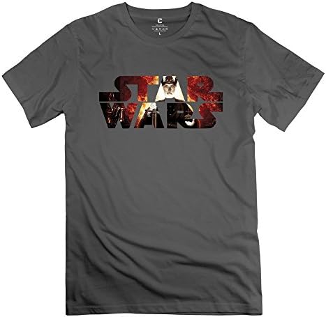 Cheap No Minimum Customized Men's Star Wars Logo Christopher Lee T Shirt Small DeepHeather