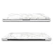 NovoTech Soft Touch Matte Finish Rubberized Hard Shell Case for MacBook Air 11-Inch - White Marble