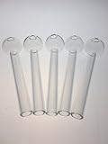 Handcrafted Stained Glass Oil Burners, 4.7 inch long (5pcs clear)