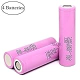 4 M&A BD Samsung-30Q, 3000mAh, 15A, Flat Top, Li-ion Rechargeable Cells (18.40 mm x 65.00 mm)