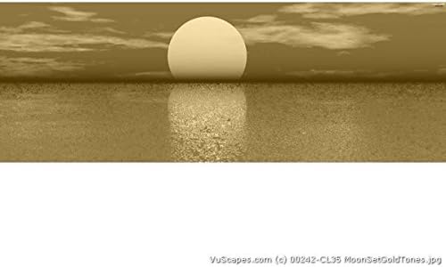 VuScape - Size A-MOON SET - GOLD TONES- Rear Window Truck Grapics-decal SUV view thru vinyl