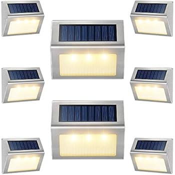 Lighting Patio Lawn Garden Black Msrm Solar Fence Lights