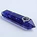 Hongjintian Best Grade Quality Natural Blue Fused Quartz Crystal Pipe Tobacco Smoke Pipe