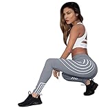 FEITONG Women Waist Yoga Laser Fitness Leggings