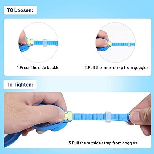 Arm Floaties for Kids,Swim Trainer Floaties and Kid's Swimming Goggles