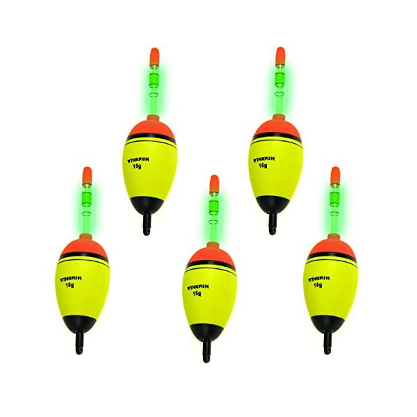 5-Piece-THKFISH-EVA-Floats-10pcs-Stick-Glow-Fishing-Floats-Luminous-Lighting-EVA-Foam-Floats