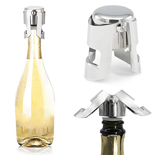 image for 2Buyshop Rose Gold Champagne Stopper Stainless Steel Fizz Saver Champa