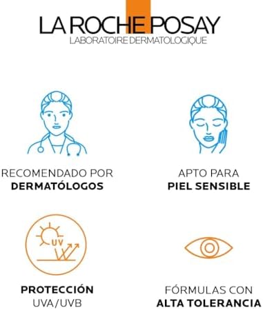 La Roche Posay Spray Invisible, Protector Solar con SPF50+, Apto para Piel Sensible, Previene el Estrés Oxidativo, Resistente al Agua, al Sudor y a la Arena, Fórmula con Agua Termal, Anthelios, 200 ml