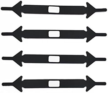 12Pcs/Lot Lazy Elastic Silicone Shoelaces Unisex Elastic Shoelace T-Tie black