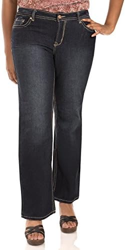 WallFlower Plus Size Long Inseam Basic Legendary Bootcut Jeans in Scarlet Size: 24 Plus Long