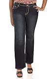 WallFlower Juniors Plus Size Basic Legendary Bootcut Jeans in Scarlet Size: 16