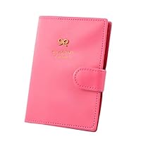 FinancePlan Sweet Bowknot Passport Holder Wallet Passport Cover Travel ID Card Ticket Pouch Storage Bag