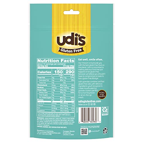 UDI’S GLUTEN FREE ALMOND BUTTER GRANOLA, 11 OZ.