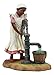 Ebros Vintage Black Americana History African American Girl Pumping Water Statue 6.5