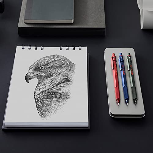 Rotring 600 Mechanical Pencil | HB 0.7mm | Blue Metal Body | Hex Body
