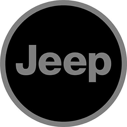 Jeep Black and Gray Replacement Decal Sticker 6 Piece Set (2.375" = 60.3)
