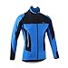 ARSUXEO Winter Warm UP Thermal Fleece Cycling Jacket Windproof 15F Blue Size X-Large