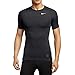 NIKE Men's Pro Cool Compression Short-Sleeved T-Shirt, Black/Dark Grey/White, MD