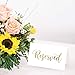 Hadley Designs 25 Gold VIP Reserved Sign, Tent Place Cards for Table at Restaurant, Church, Business Office Board Meeting, Holiday Christmas Party, Printed Seating and Accessories (DIY Seat)