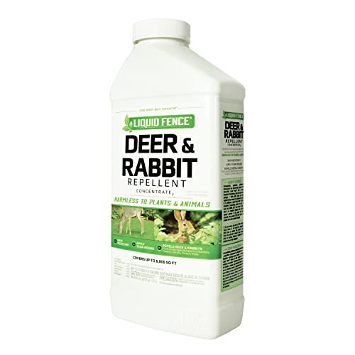 Liquid Fence Deer & Rabbit Repellent Concentrate,Keep Deer & Rabbits