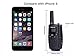 Portable Kids Walkie Talkies (Up to 3.7 Miles) Two-Way Radio Transceiver For Children, 1 Pair, Black
