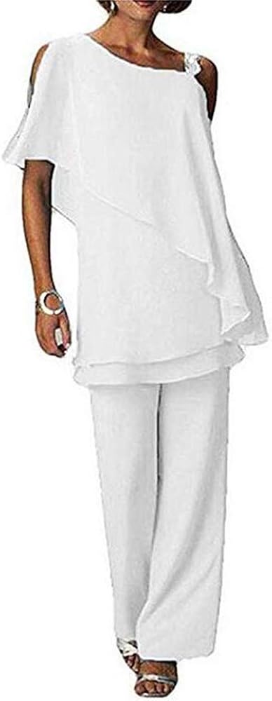 plus size white pant suit for wedding