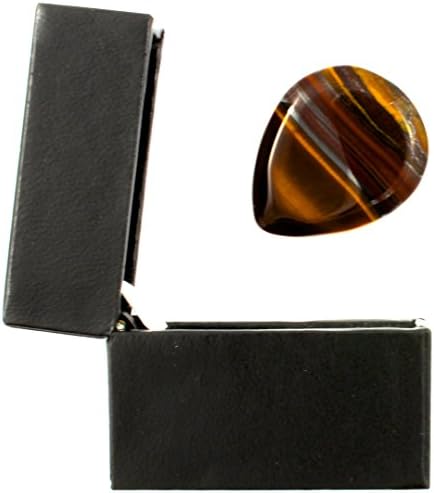 Tiger Tones - Banded Tiger Jasper - Individual Plectrum in a Gift Box
