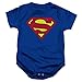 Superman Classic Logo Unisex Baby Snapsuit Shirt