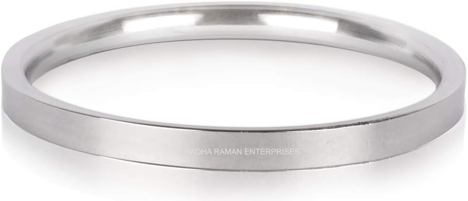 The Amritsar Store Stainless Steel Mens Kada (Plain) 0.2" Thickness