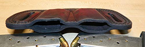 Leather - Double Magazine Ammunition Pouch, For 9mm mags, Fits Sig P938