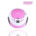 Jaras JJ-Box89 Pink/White Sport Portable Stereo CD Player with AM/FM Stereo Radio and Headphone Jack Plugthumb 4