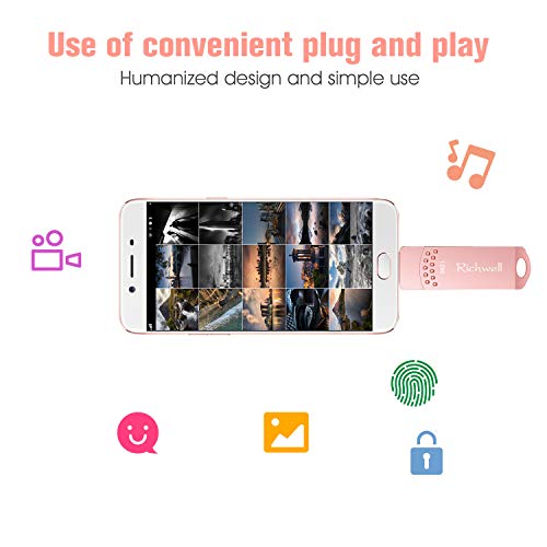 image for USB C Thumb Drive 128GB Photo Stick USB3.0 Flash Drives Memory Stick J