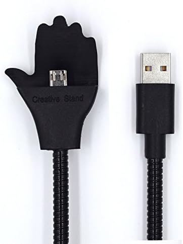 Hurpan Holder Dock Stand High Speed Usb To Micro Usb Charging Cables Fast Charging,All Android Smartphone, Iphone 6 6s 7 Plus 5 5s 5c Charging, Accessories Desk(black) (With Micro USB Android)