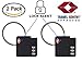 Luggage Locks - Search Alert - TSA Lock - Combination Luggage Lock - TSA Approved Luggage Locks - Luggage with Lock