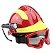 Futt Rescue Helmet Outdoor Emergency Rescue Helmet with Goggles and Strong Light Flashlight