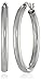 Amazon Collection Sterling Silver Polished 4mm Tube Hoop Earrings (1.4