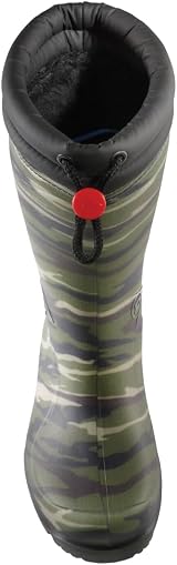 Dunlop Blizzard Kids Winter Boots Camouflage Black Waterproof PVC Welly view 4