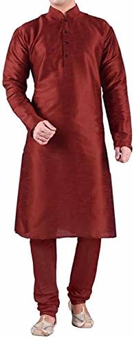 Men's Maroon Dupioni Silk Kurta Pyjama,kurta pajama for men, kurta pajama for men party wear,Modi cut