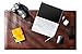 DelanceyUSA 36 x 20 Inches Brown Office Desk Pad, Leather Desk Blotter Pad, Desk Mat Protector