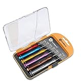 MulWark 6pc Magnetic Mini Flathead and Phillips Micro Precision Head Small Screwdriver Set CRV Eyeglasses Watches Electronics Computer Tools Repair Kit