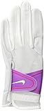 Nike GG0473 158 Women's Summerlite Golf Gloves, Small, White/Bold Berry/Hot Lava