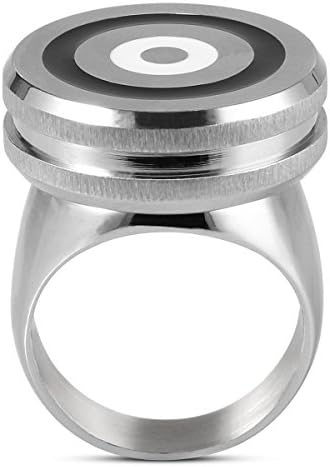 Fashion Ring Valentines Gift Jewelry - Ring Gyro Special Anxiety Toy with 360°Rotation Unique design unisex for man women and teens Size7