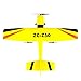 RC Airplane, Sacow Z50 2.4G 2CH Gyro RTF Remote Control Glider 350mm Wingspan EPP Micro Indoor RC Airplane (Yellow)